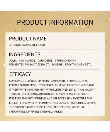 24K Gold Serum - Anti-Aging & Anti-Wrinkle Face Moisturizer | Gold Niacinamide Liquid for Beautiful Skin | 30ml - International Shipping Available - Buy Online on GoSupps.com