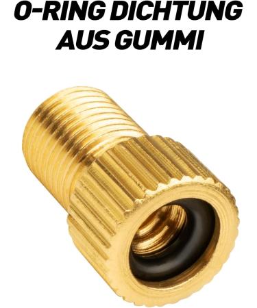 Henmi Bicycle Valve Adapter 2 Series - DV SV to AV | French Valve & Autoventile Adapter | Compatible with Sclaverand & Dunlop - International Shipping - Buy Online on GoSupps.com
