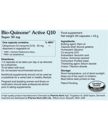 Pharma Nord Pharma Nord Super Q10 Bio-Quinone Food Supplement 60 tablets 30 mg - Buy Online on GoSupps.com