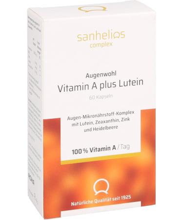 Buy SANHELIOS Eye Health Vitamin A + Lutein Capsules - Supports Vision & Eye Health | Global Shipping Available - Buy Online on GoSupps.com