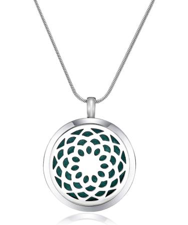 AZNECK Owl Essential Oil Diffuser Necklace for Women - Aromatherapy Pendant Locket Jewelry - She Believed She Could So She Did 004 - Buy Online on GoSupps.com