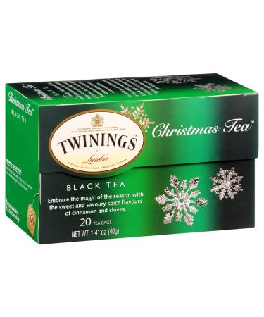 Twinings of London Christmas Black Tea - Spicy & Warm Taste - Cinnamon & Cloves - Individually Wrapped - 120 Tea Bags (4 Pack) - Buy Online on GoSupps.com
