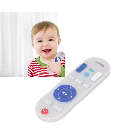 TV Remote Control Teething Toy Silicone Teething Toy TV Remote Shaped High Simulation Multi Buttons Textured Baby Teether (Beige) - Buy Online on GoSupps.com