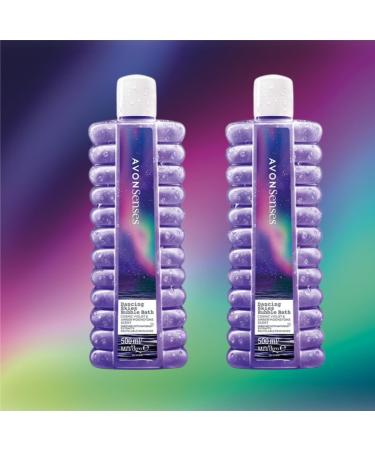 Dancing in Skies Bubble Bath Set - 2 Bottles x 500ml Mean's Double The Bliss of Luxury. Each"Infused with The Scent of Cosmic Violet and Amber Moonstone - Buy Online on GoSupps.com