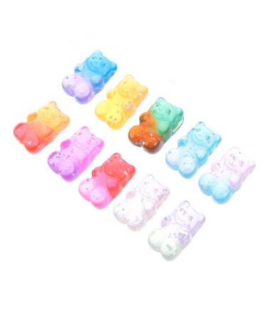 PLAFOPE Sequins 50pcs Bear Headwear Gradient Hair Head Hairpin Flower Charms Clips Ties Headdress Earrings Charm Sequin