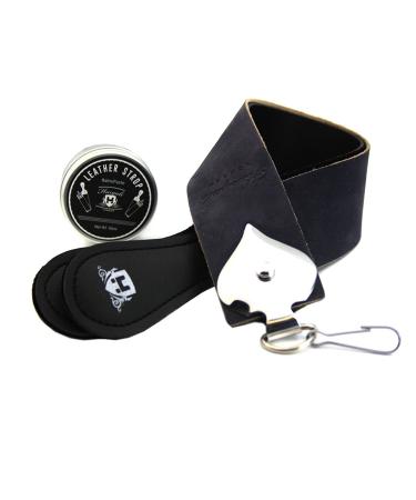 Professional Genuine Leather Strop with 10ml Paste. Perfect for Sharping All Kind of Razor & Scissors