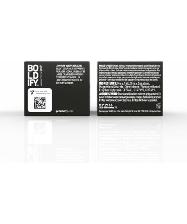 BOLDIFY Poudre de Racine de Cheveux (Noir) Retouche Racines Instantan e Camoufle Cheveux Gris R sultat Naturel 4g Noir 4 g (Lot de 1) - Buy Online on GoSupps.com