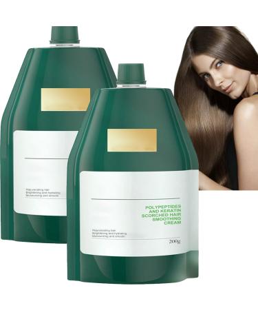 Cr me de soin hydratante et lissante la k ratine polypeptidique masque capillaire revitalisant en profondeur pour cheveux secs ab m s contr le des frisottis et extr mit fendue (2 pi ces)