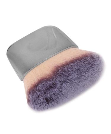 Mini Makeup Brush Soft Hair Loose Powder B Brush base Brush Beauty Tool for Blending Liquid, Cream or Powder Cosmetics (Silver)