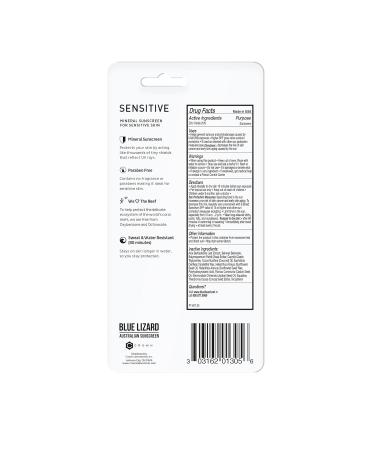 Buy Blue Lizard SPF 50+ Sensitive Stick Sunscreen - 0.5 oz (Pack of 6) | Best Australian Sunscreen for Sensitive Skin - Shop Now - Buy Online on GoSupps.com