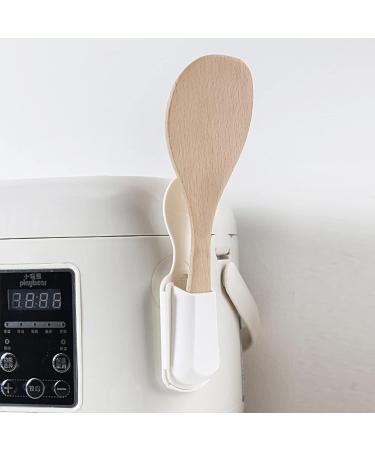 Stronrive 10 Pcs Rice Scoop Holder Case | Kitchen Utensils Holder for Serving Rice Spatula with Suction Cup | Rice Paddle Organizer for Household Kitchen Tools Stable 10 Pcs White - Buy Online on GoSupps.com