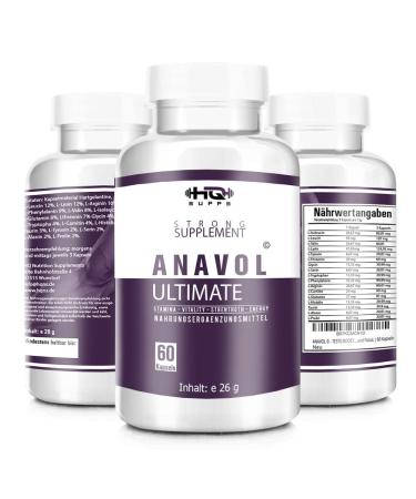 Anavol - amino acid complex - 17 amino acids including all essential amino acids - high -dose capsules - muscle building capsules 100% quality of HQ -Supps
