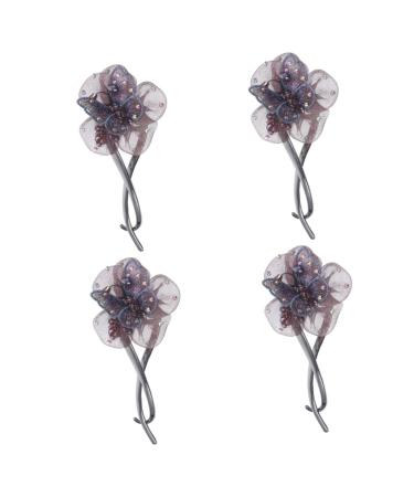 FRCOLOR Rhinestones Hair Barrette Make Up Hair Clips