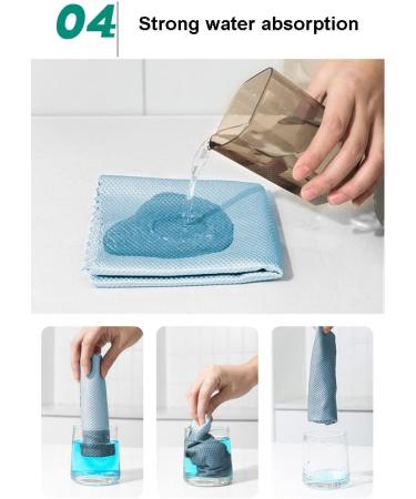 Cleaning Cloths Cleaning Cloth Fish Scale Microfibre Cloths Super Absorbent No Lint Suitable for Home Kitchen and Car 30x40cm (Color:5pcs Size:30x40cm)(Color:5pcs Size:30x40cm) (Color : 10pcs Size : - Buy Online on GoSupps.com
