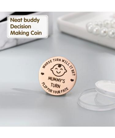 Opopark Funny Decision Coin New Baby Gifts for New Parents (Rose Gold) - Buy Online on GoSupps.com