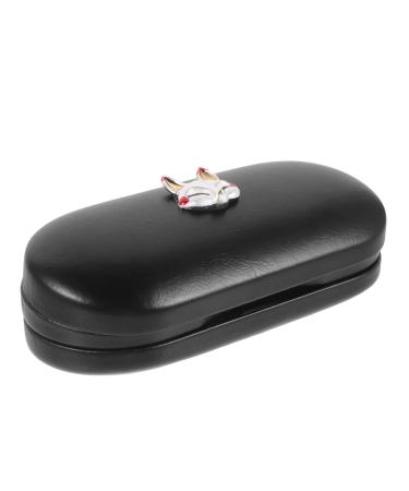 Partykindom 1 Set-Box travel case for contact lenss Sort glasses container glasses case glasses holder Schnapps glasses Glasses Lawer For Home Portable glasses organizer Easy containers As shown 16x7cm