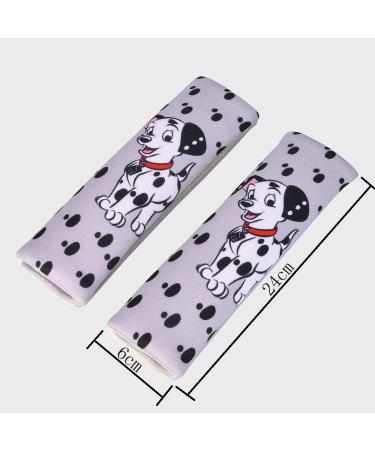 Fontee 2-Pack Car Seat Belt Pads for Kids & Adults - Shoulder Pillow Covers - Dalmatian Dog Design - Enhance Safety & Comfort - Buy Online on GoSupps.com