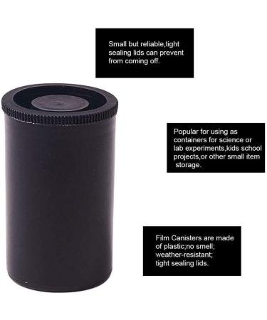 Buy SUNFUA 20pcs Black Plastic Canisters - Ideal for Scientific Activities Small Storage & Treasure Hunting - Durable Film Canisters with Lid - Buy Online on GoSupps.com