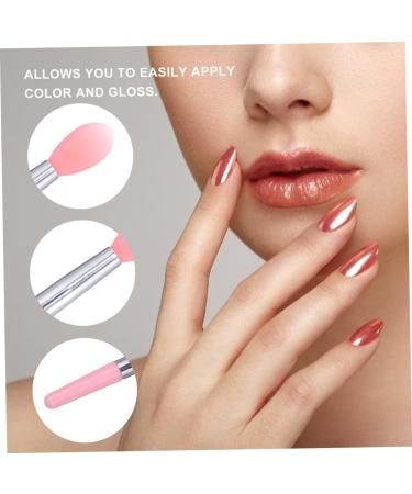 MAGICLULU Lip Plumper Lip Gloss 2 Sets Lip Gloss Brush Silicone Lipstick Brush Mini Lipsticks Lip Plumper Tools Silicone Applicator Brush Beauty Supply Beauty Products Silica Gel Pink Miss - Buy Online on GoSupps.com
