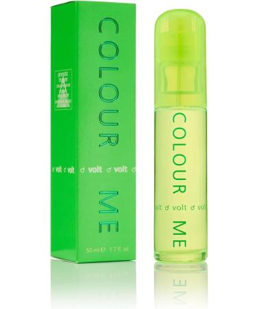 COLOUR ME Volt by Milton-Lloyd - Perfume for Men - Aromatic Fougere Scent - Bergamot and Lemon Notes - Blended with Pepper and Woody Musk - Cologne for Men - 1.7 oz EDP Spray Volt 5.1 Ounce (Pack of 1)