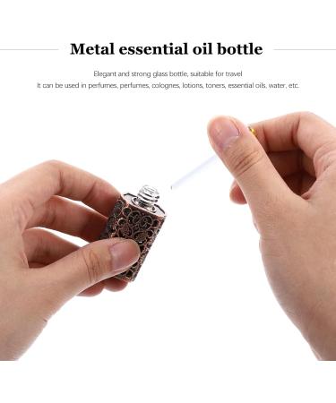 ULTECHNOVO Metal Essential Oil Bottle Lotion Container Essential Oils Spray Bottle Mini Lotions Glass Terrarium Essential Oils Dropper Bottle Glass Droppers Decorate Travel Refill Shell Metal - Buy Online on GoSupps.com