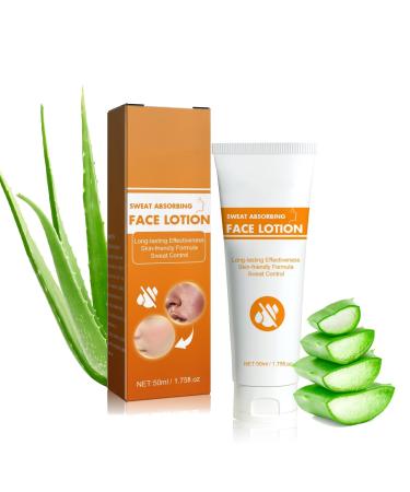 Face Sweat Blocker Anti Sweat for Face, Forehead and Scalp and Oily Face Control, Sweat Absorbing Face Lotion, with Aloe Barbadensis and Jojoba Esters, 2.37 Fl OZ