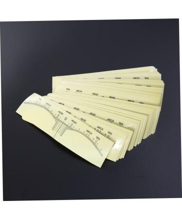 Hemoton 200 Pcs Eyebrow Shaping Stencils Microblading Measuring Tools Eyebrow Ruler Sticker Disposable - Buy Online on GoSupps.com