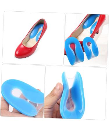 NOLITOY U-Shaped Silicone Gel Heel Pads - 2 Pairs High Heel Inserts for Ultimate Support - Arch Care Foot Pads & Insoles - Blue 11.5x7x0.2 - Buy Online on GoSupps.com