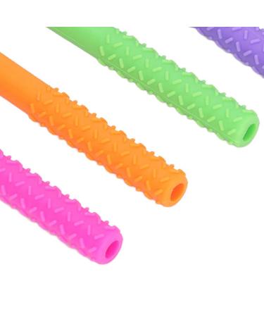 5PCS Baby Safe Hollow Teething Tubes | Soft Silicone | BPA Free | Reduce Anxiety and Stress | Easy to Clean | for Babies 6-12 Months - Buy Online on GoSupps.com