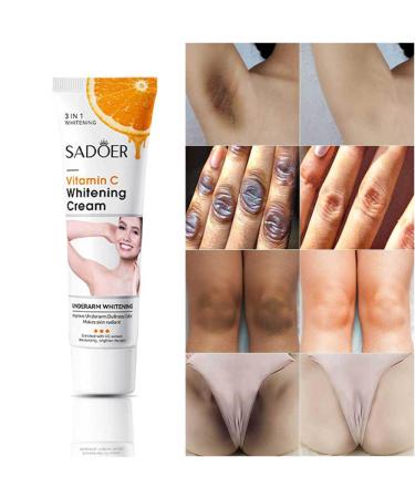 Dark Spot Remover for Private Area and Bikini Area Vitamin C Skin Lightning Cream Serum Dark Spot Corrector for Body Neck Armpit Underarm Elbow Knees and Inner Thigh (1.8 Oz)