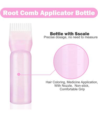 3 Piece Hair Oil Applicator Set - 160ml Bottles & Shower Hood for Easy Home Hair Dye | Reusable Pink Ear Pads for Perfect Application - Buy Online on GoSupps.com