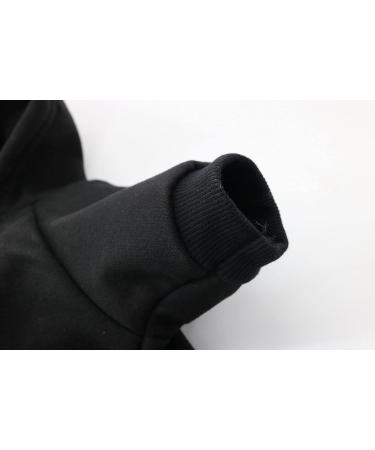 DroolingDog Small Dog Hoodie Security Dog Hoodies Puppy Sweatshirt Pet Dog Hoodies for Medium Dogs X-Large (13.2-16.2lb) Black - Buy Online on GoSupps.com