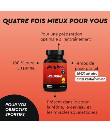 L-Taurine 1000mg Per Dose 210 Vegan Capsules (3 Months Cure) Amino Acid Bodybuilding Suitable for Sports Training and Performance No Additives Laboratory Tested - Buy Online on GoSupps.com