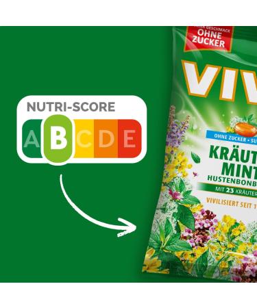 Vivil Herbal Mint Coughing Candies - Sugar-Free & Vegan | 23 Herbs | 15 Bags (120g) - International Shipping - Buy Online on GoSupps.com