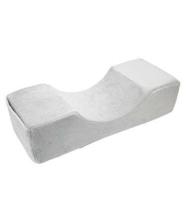 Nail Art Hand Pillow Eyelashes Extension Pillow Beauty Salon Eyelash Grafting U Shaped Pillow (Silver Gray Flocking)