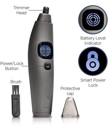 Buy Nose and Ear Hair Trimmer - Wet/Dry & Easy to Clean Water Resistant for Both Men and Women - Buy Online on GoSupps.com