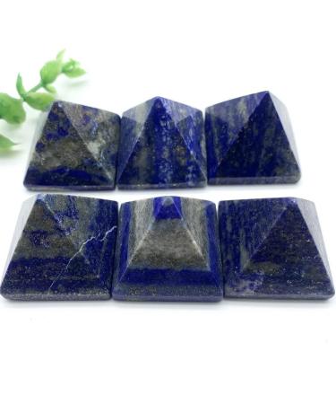 Natural Blue Lapis Lazuli Stone Quartz Crystal Pyramid Tower Home Ornaments Decoration Stones Can be Used for Home Office Decoration - Buy Online on GoSupps.com