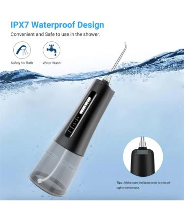 Portable Dental Flosser Water Jet - Rechargeable Oral Irrigator for Teeth Dentures & Braces | Multiple Pressure Modes - Buy Online on GoSupps.com