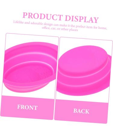 Housoutil Cleaning Pad Makeup Brush Scrubber Pad Portable Washing Tool Cosmetics Brush Scrubber Cleaning Tools Makeup Brush Cleaner Washers Brush Cleansing Pad Cosmetic Brush Fold Silica Gel 14.5x11cm Rosy - Buy Online on GoSupps.com