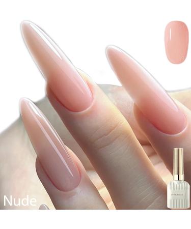 Jelly Gel Nail Polish Set Milky White and Nude UV Gel Nail Polish 15ML Each Translucent Nude Builder Gel For Nails Jelly Gel Polish Varnish Kit for French Manicure DIY(Nude & Milky White) - Buy Online on GoSupps.com