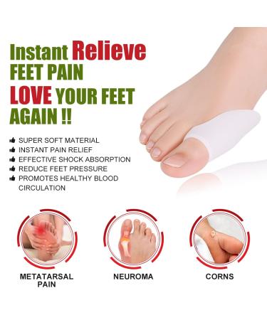 TASZOOS Bunion Pads (6 Pair) - Bunion Relief Cushion for Women Men - Gel Toe Protectors for Foot Pain Relief and Common Foot Issues - Buy Online on GoSupps.com
