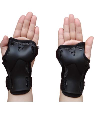 Yundxi Brace Wrist Support - Protective Impact Guards for Skating, Skateboard, Skiing, Motocross, Snowboard - Medium (1 Pair) - Buy Online on GoSupps.com