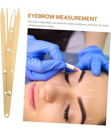 Beavorty 2 Pcs Second Generation Scale Metal Dies Molds T Tool Eyebrow Tattooing Ruler Measuring Tool Bagged 25x5x0.6cmx2pcs Goldenx2pcs - Buy Online on GoSupps.com