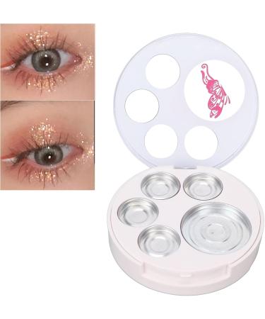Empty Eyeshadow Plate 5 Grids DIY Refillable Eyeshadow Storage Box for Blush Brow Powder - Buy Online on GoSupps.com