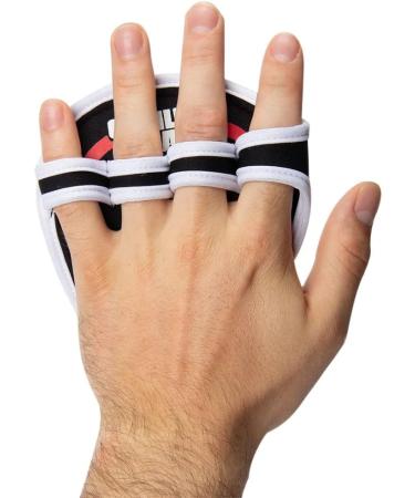 Gorilla Wear Palm Grip Pads Black/Red - One Size | Enhance Your Workout Grip - International Shipping Available - Buy Online on GoSupps.com