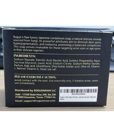 Kojic Acid Soap & Pure Turmeric Bar - Brightening Lavender Soap with Vitamin C & E 2 Pack - All Skin Types 100G - Buy Online on GoSupps.com