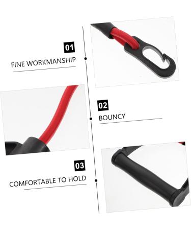 Buy 1 Pair Pull Rope Fitness Elastic Belt - Resistance Bands for Home Treadmill Workout | Red Latex Exercise Bands - Buy Online on GoSupps.com