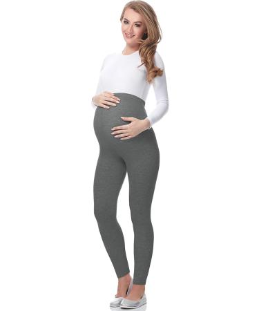 Be Mammy Maternity Long Leggings - XL Medium Melange | Comfortable Pregnancy Wear - Buy Online on GoSupps.com
