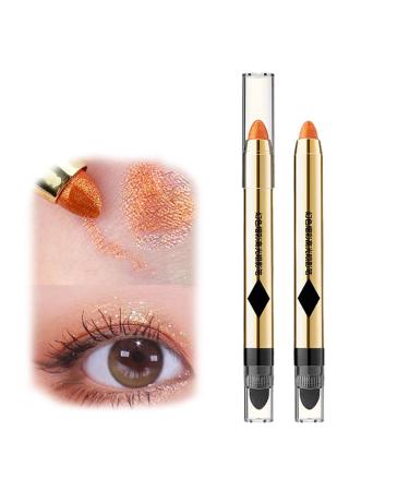 2/6Pack 2-in-1 Pearlescent Eyeshadow Makeup Pen Glitter Eye Makeup 2 in 1 Eyeshadow Stick (2PCS-#2)