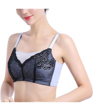 Shop XWSM Post-Op Mastectomy Bra | Cable-Free Support & Comfort | Everyday Use 85A Blue - Buy Online on GoSupps.com